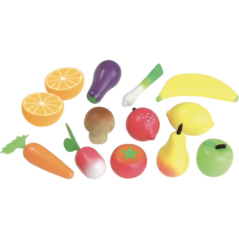 Vilac fruit en groenten van hout in kistje 8103 Rocket Toys