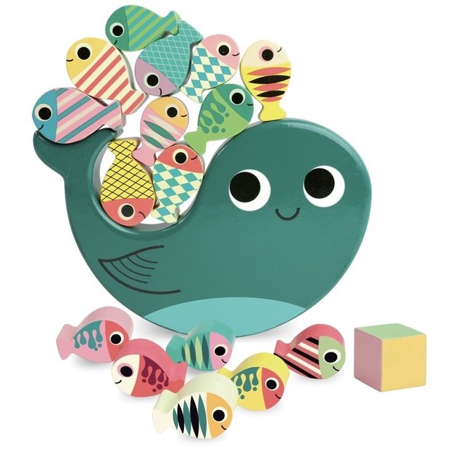 Vilac Stapel spel walvis hout 7716