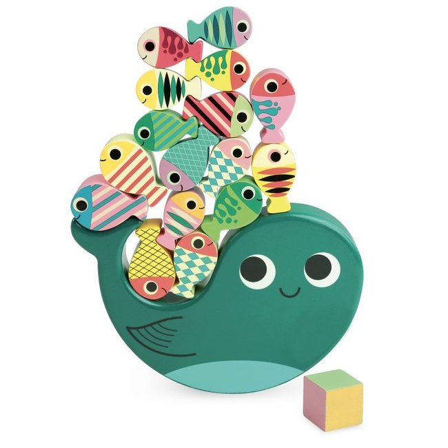 Vilac Stack game whale wood 7716