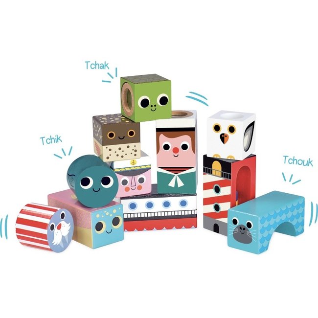 Vilac Musical blocks sea wood 7718