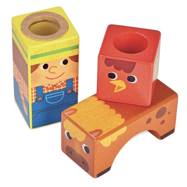 Vilac Musical blocks farm wood 2102