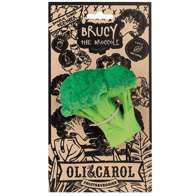 Oli & Carol Broccoli teething and bath toy