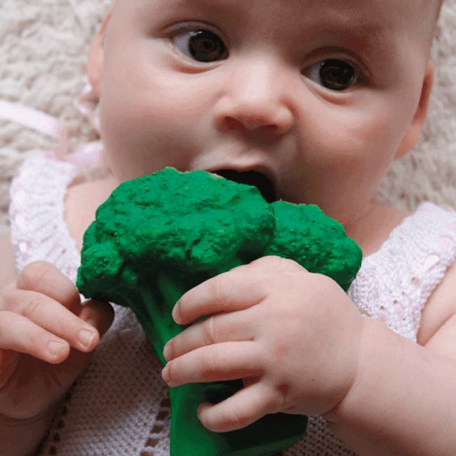 Oli & Carol Broccoli teething and bath toy