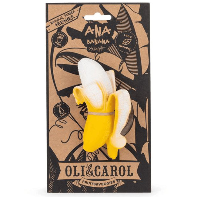 Oli & Carol Banana teething and bath toy
