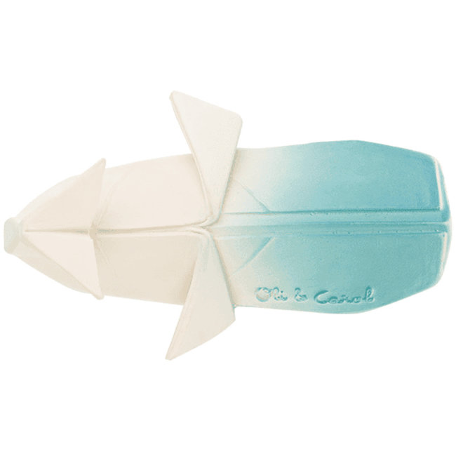 Oli & Carol Whale H2 Origami teething and bath toy whale