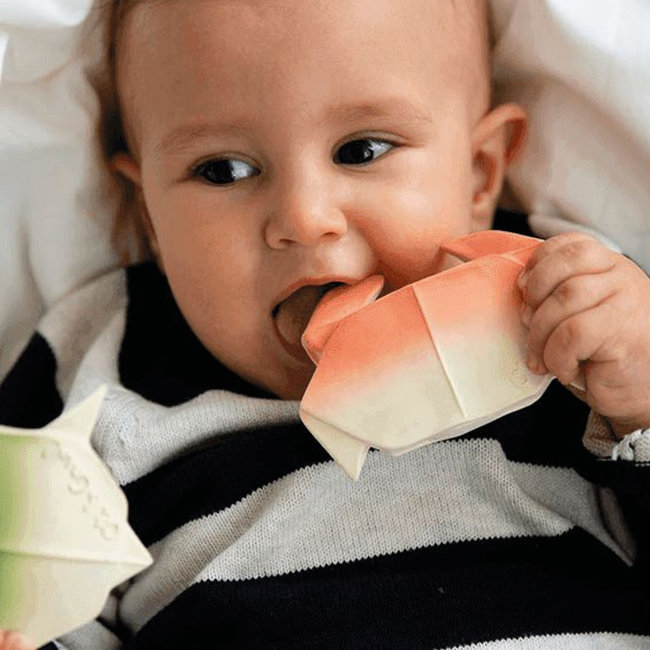 Oli & Carol Crab H2 Origami teething and bath toy