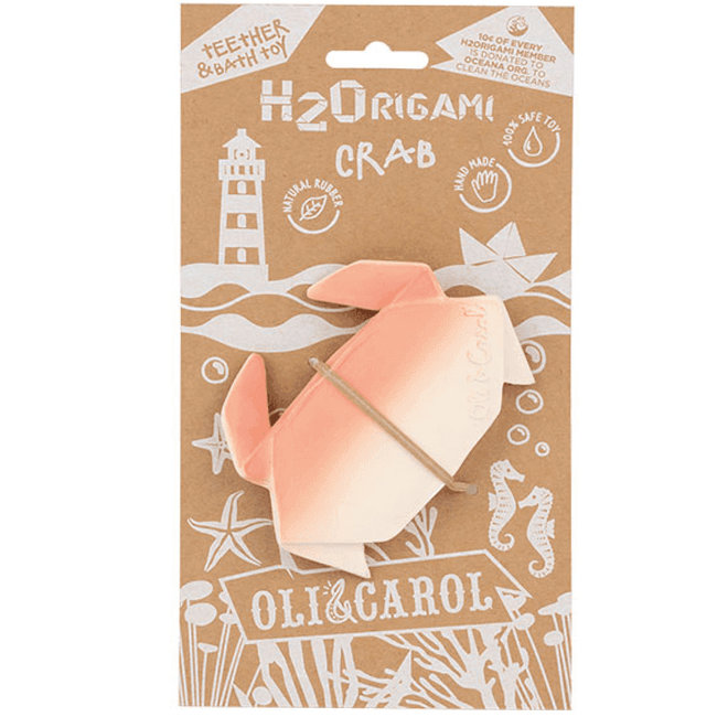 Oli & Carol Krabbe H2 Origami Bad und Beißspielzeug