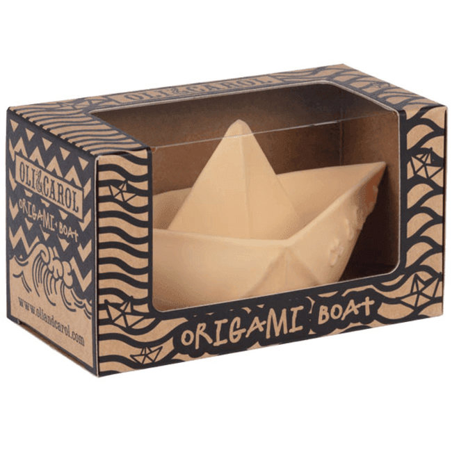 Oli & Carol  Origami boat nude teething and bath toy