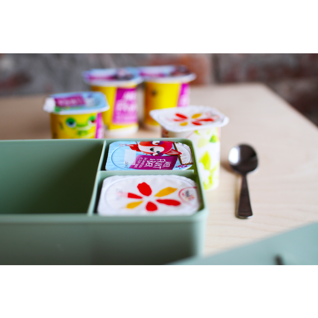 Blafre Lunch box green with compartments