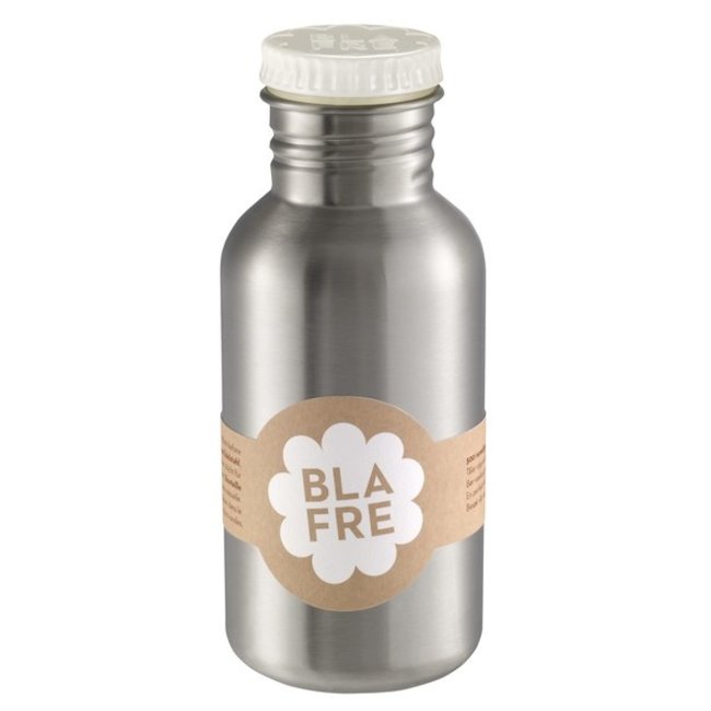 Blafre Drinkfles 500 ml witte dop RVS