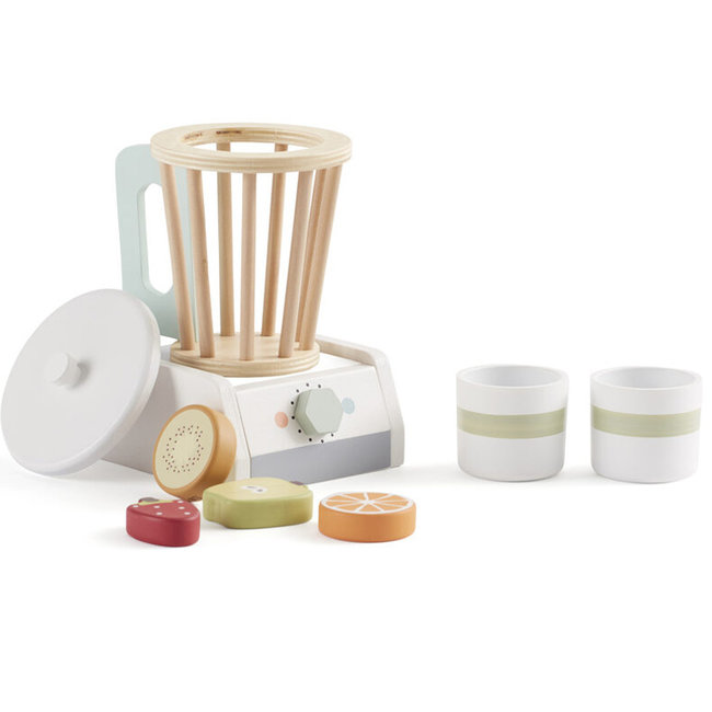 Kids Concept Houten blender met fruit Bistro wit 1000414