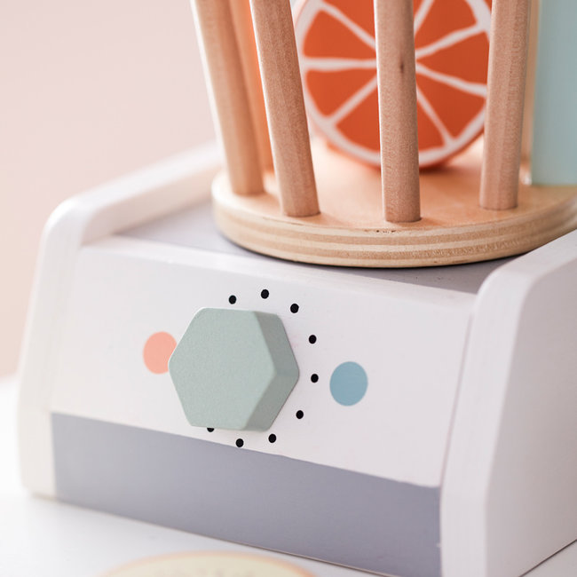 Kids Concept Houten blender met fruit Bistro wit 1000414