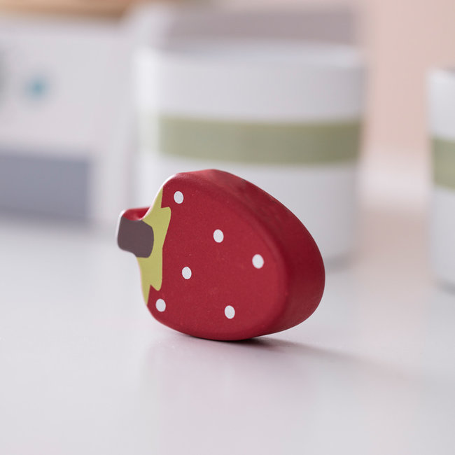 Kids Concept Houten blender met fruit Bistro wit 1000414