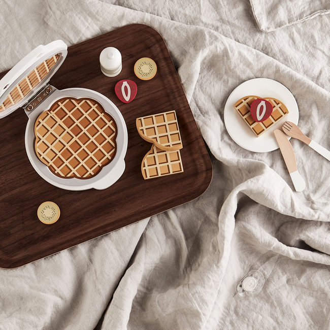 Kids Concept Waffeleisen aus Holz Bistro weiß 1000338