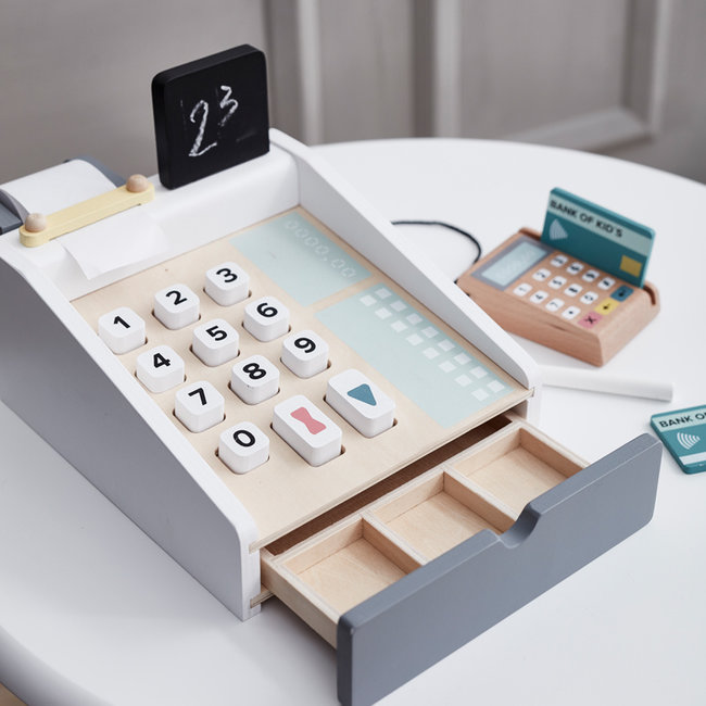 Kids Concept Wooden cash register Bistro white 1000259