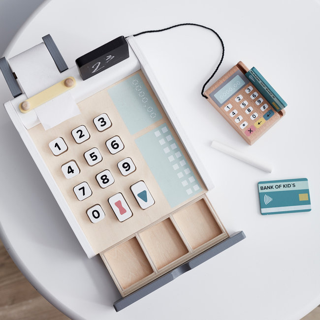 Kids Concept Wooden cash register Bistro white 1000259