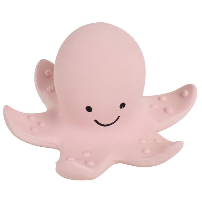 Tikiri Octopus bath toy and rattle pink