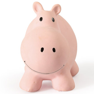 Tikiri Hippo bath toy and rattle pink