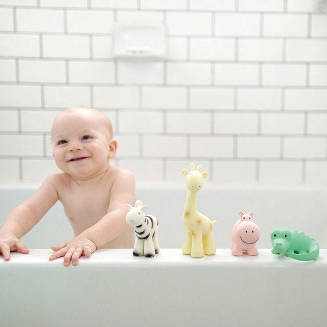 Tikiri Zebra bath toy and rattle white