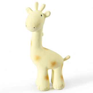Tikiri Giraffe Badspielzeug und Rassel Gelb