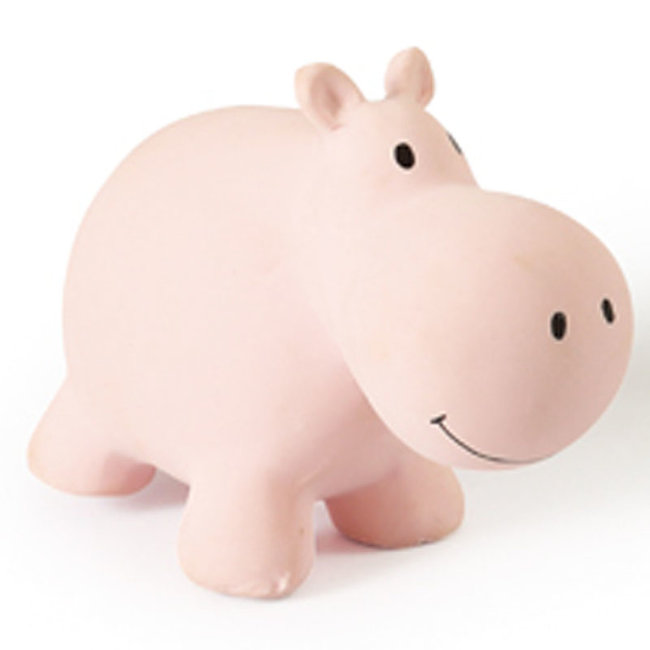 Tikiri Hippo bath toy and rattle pink