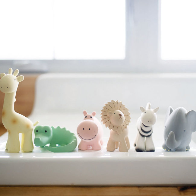 Tikiri Elephant bath toy and rattle grey