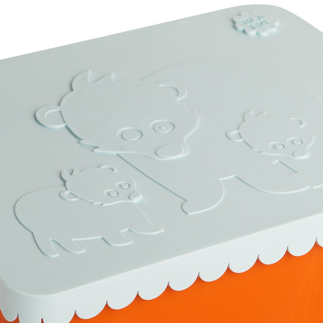 Blafre Lunch box blue compartments