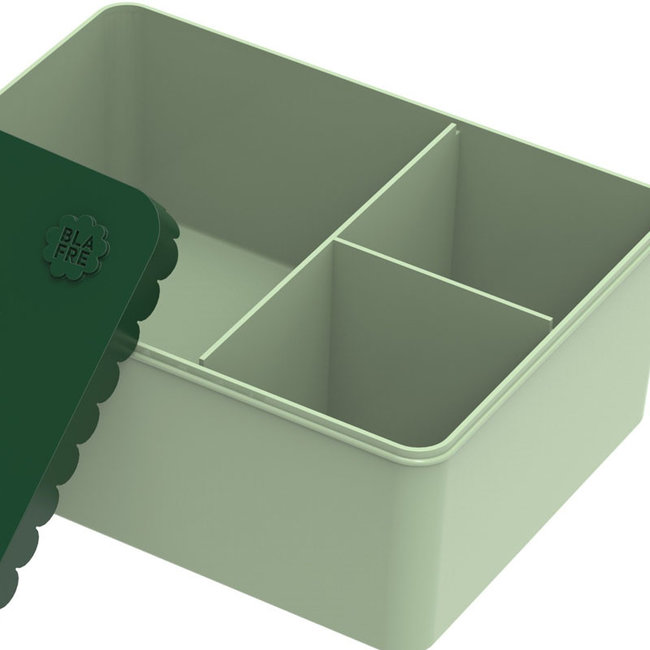 Blafre Lunch box green with compartments