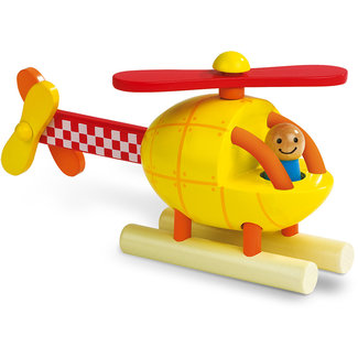 yellow toy helicopter
