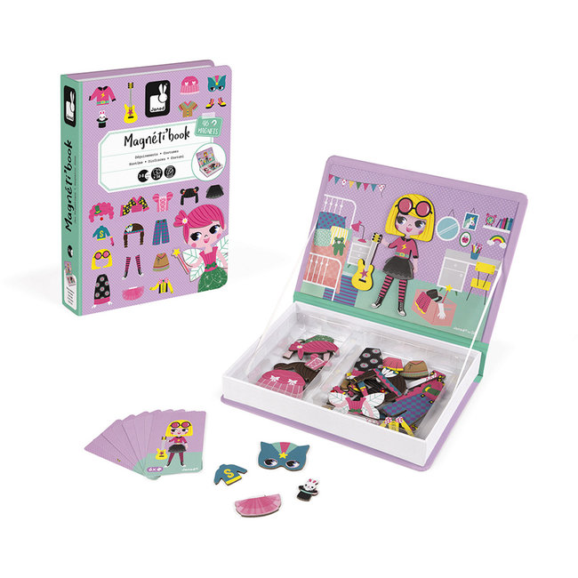 Janod Magnetbuch Kostüm für Mädchen