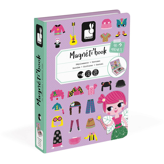 Janod Magneti'Book girl's costumes 46 Pieces