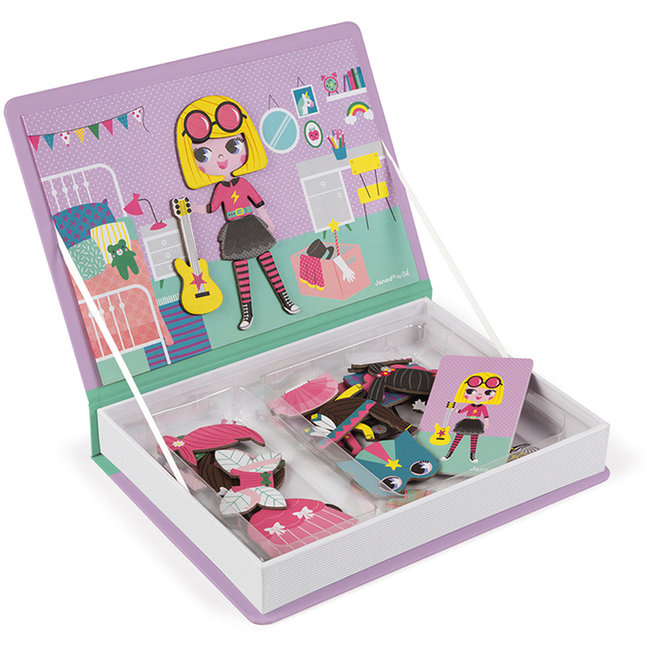 Janod Magneti'Book girl's costumes 46 Pieces