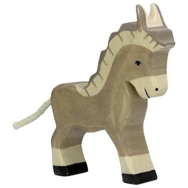 Holztiger Donkey small wood 80049 9 cm