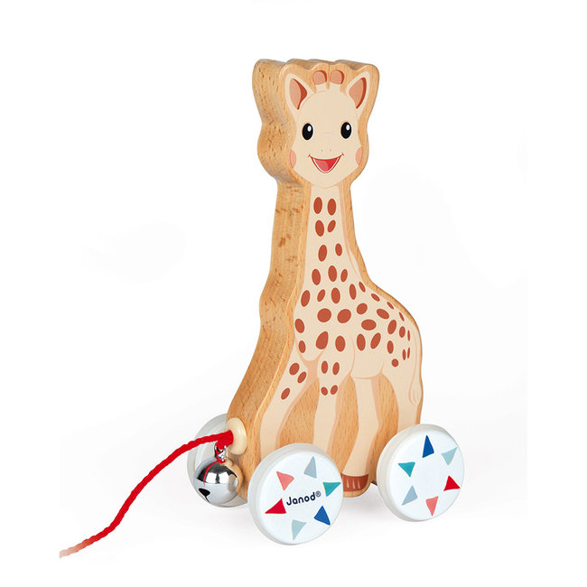 Janod Sophie de Giraffe trekfiguur hout