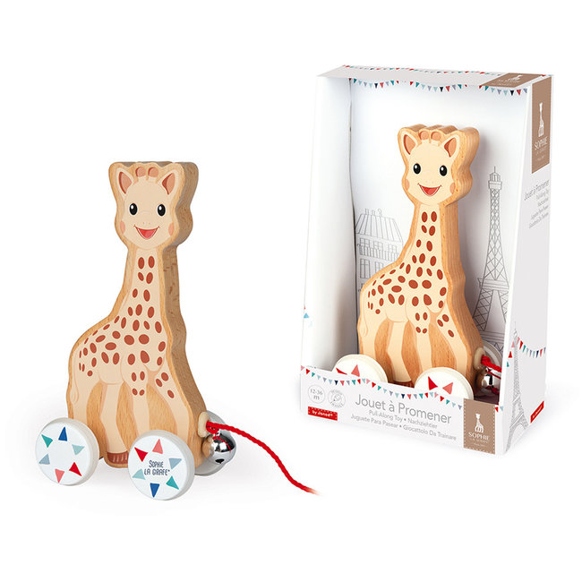 Janod Sophie de Giraffe Pull-allong toy wood