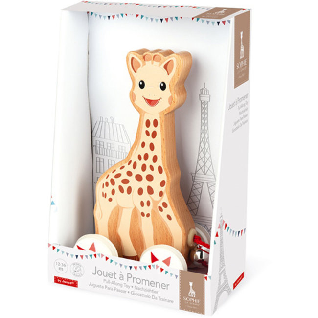 Janod Sophie de Giraffe Nachziehtiere aus Holz