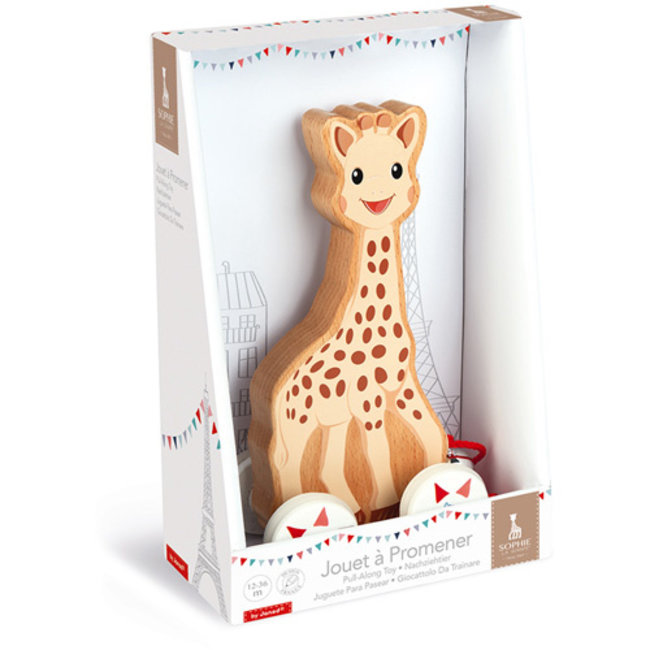Janod Sophie de Giraffe trekfiguur hout