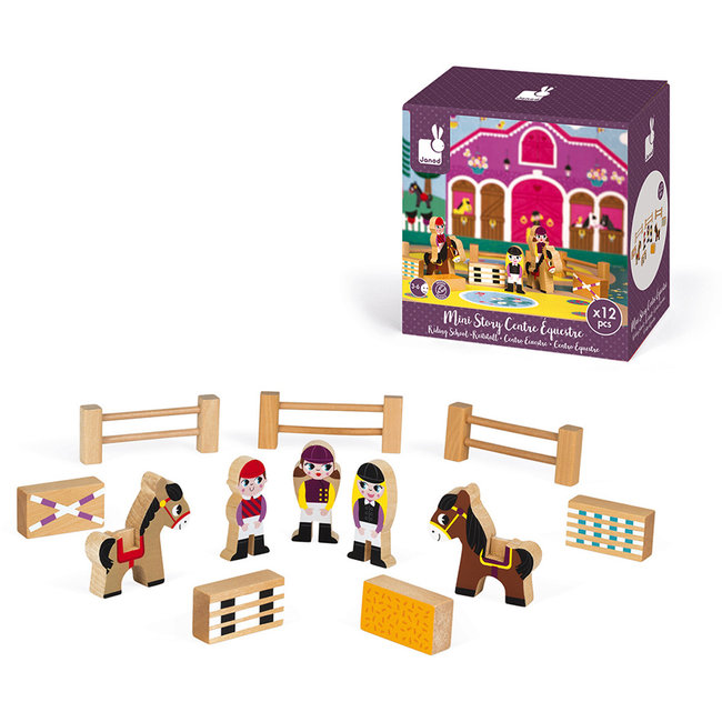 Janod Pony Club Mini Story Holz 12 Teile