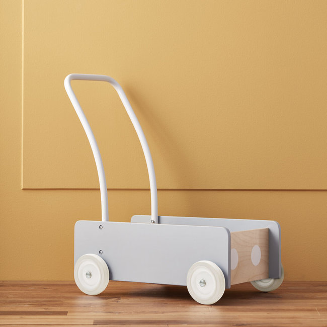 Kids Concept Lauflernwagen Blau-Grau