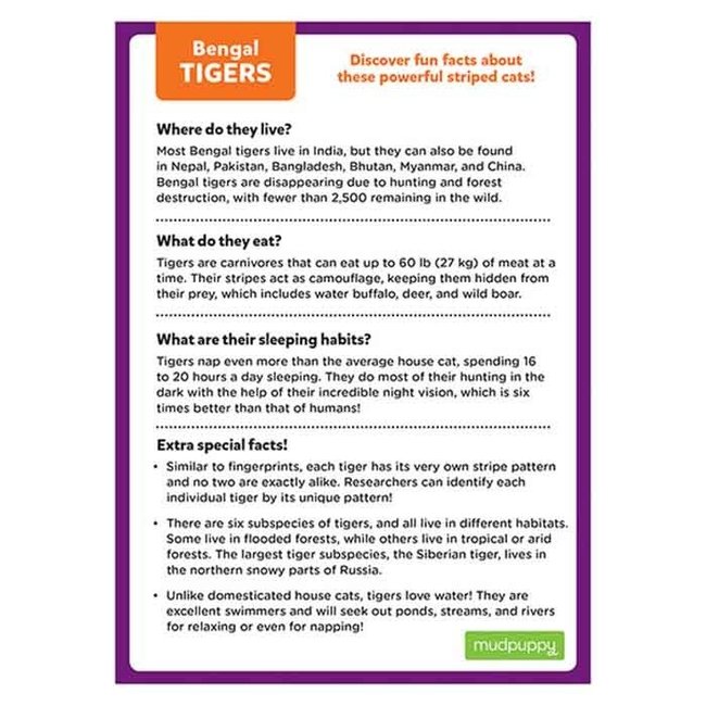 Mudpuppy Mini puzzle tiger 48 pieces 4 years+