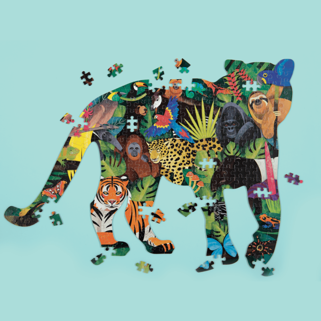 Mudpuppy Shaped puzzel rainforest 300 stukjes 7 jaar+
