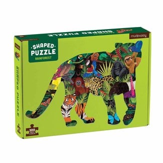 Mudpuppy Shaped puzzle rainforest 300 pieces