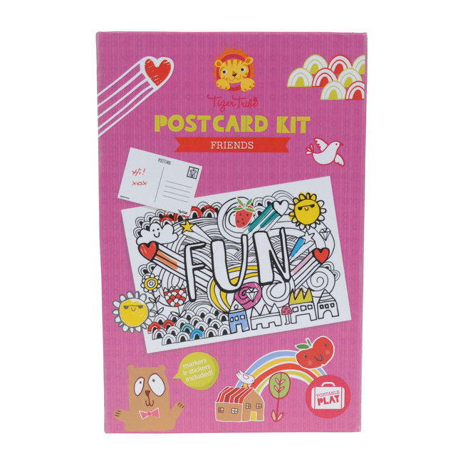 Tiger Tribe Postcard kit friends