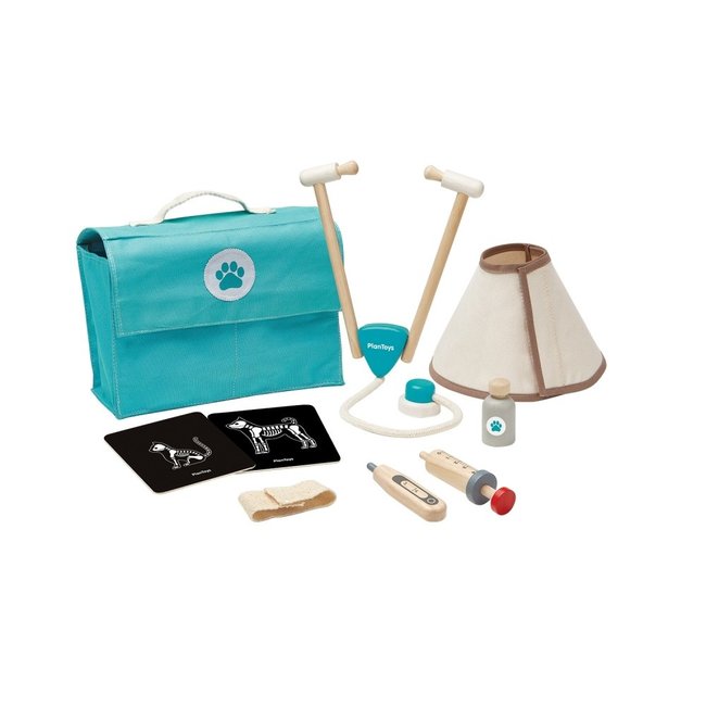 PlanToys Dierenarts Set Hout