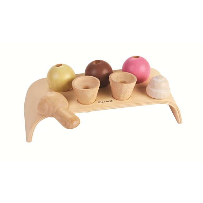 PlanToys Eiscreme Set Holz 3486