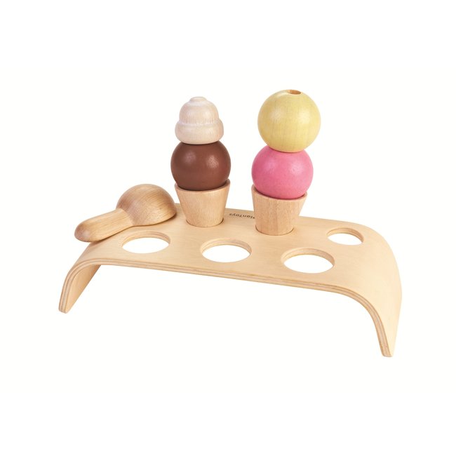 PlanToys Eiscreme Set Holz 3486