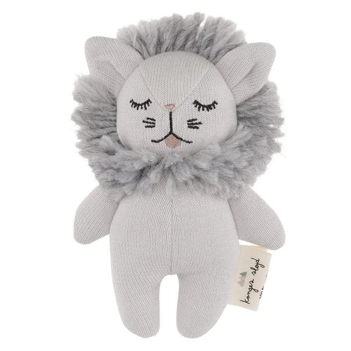Konges Slojd Mini Lion Rattle Grey Konges Slojd Mini Lion Rattle Grey