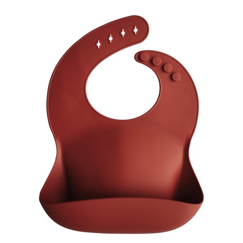 Mushie Silicone Bibs Raw Sienna Mushie Silicone Bibs Raw Sienna