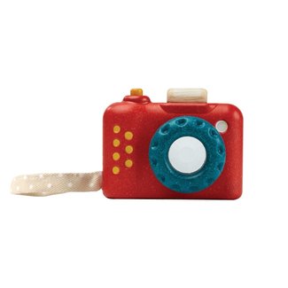 PlanToys Camera Hout Rood