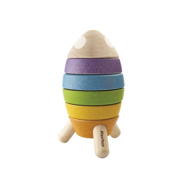 PlanToys Stapelturm Rakete Holz 5694
